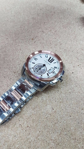 Reloj Cartier 013ct Automatico Calibre Oro Rosa Acero Blanco