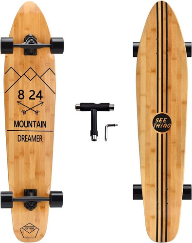 Patineta Longboard Seething Classic Wood Crusier 42 Inch