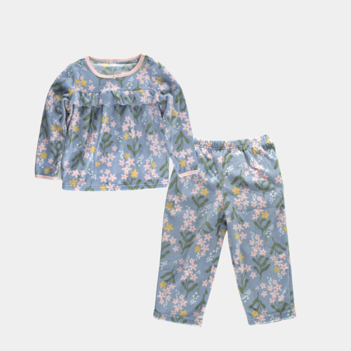 Pijama 2 Piezas Para Niña Tela Polar Con Flores Carter´s  