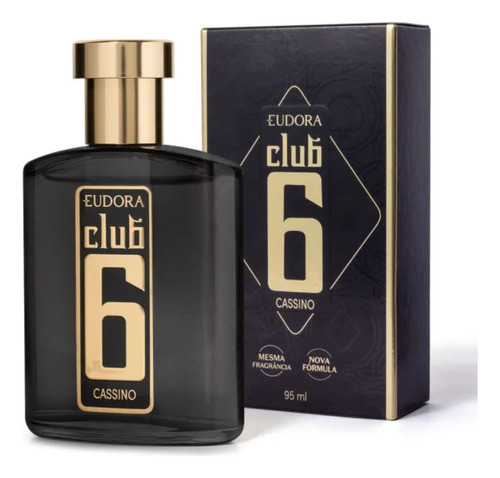 Deo Colônia Club 6 Cassino 95ml - Eudora