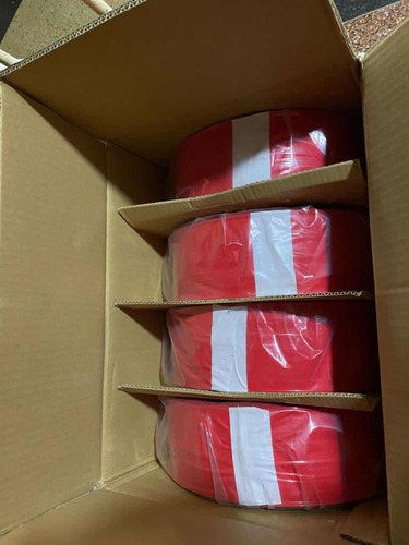 Imagen 3 de 5 de Fundas Para Embutir Mortadela, Jamón Arepero Cal. 65 Roja