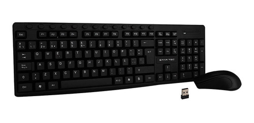 Combo Inalambrico Star Tec St-cb-73 Teclado+mouse Negro