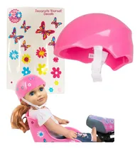 Comprar Casco De Bicicleta Ride Along Dolly Para 18 Muñecas Con Pega
