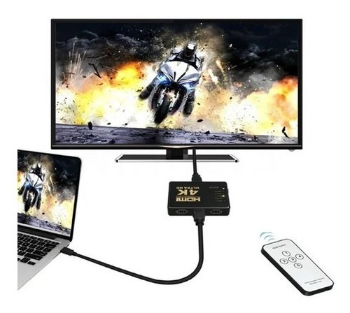 Mini Switch Hdmi 5 Entradas/1 Salida 4k C/control C7839hdmi