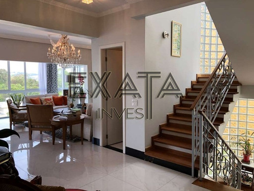 Imagem 12 de 30 de Condomínio São Paulo Ii, Granja Viana, Com Elevador Panorâmico, At: 415,90 M², Ac: 700,00 M² 5 Suítes, 4 Vagas, 4 Pisos. Piscina, Lareira, Gourmet! - Ca00373 - 34760082