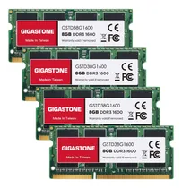 Comprar Gigastone Ram Ddr3 Laptop Ram 8gb Ddr3 8gb Ddr3-1600mhz Pc3-12800 Cl11 1.35v 204 Pines Sin Búfer Sin Ecc Sodimm Para Portátil Módulo De Memoria (solo Portátil)