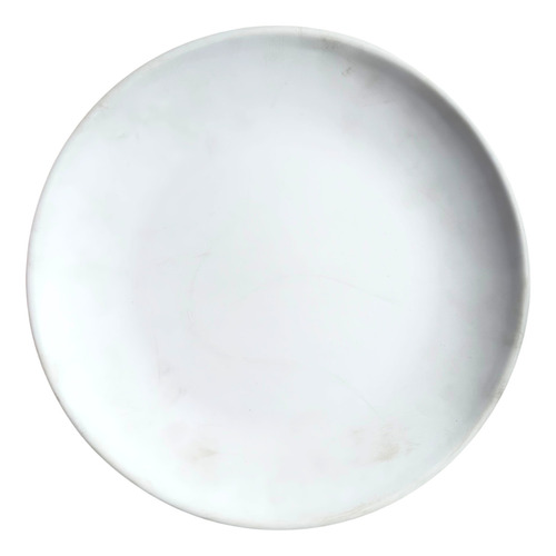 Plato Trinche Cup 26.7 Cms De Melamina Blanca Mate 3 Pzas Color Blanco