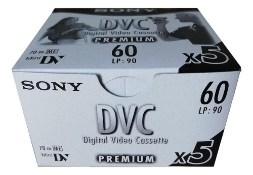 Pack 5 Cassettes Minidv Sony Premium (Usado)