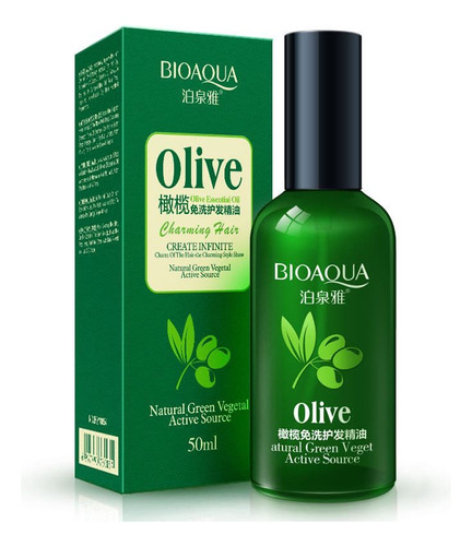 Aceite Serum De Oliva Para Cabello Bioaqua Reparador 50ml