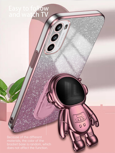 Bling Silicona Funda Case For Moto + Astronauta Soport