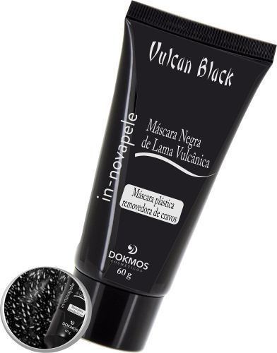 Máscara faciai para pele Dokmos Vulcan Black 60g y 60mL