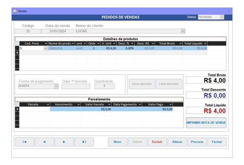 Sistema Comercial Integrado - Scl 2024