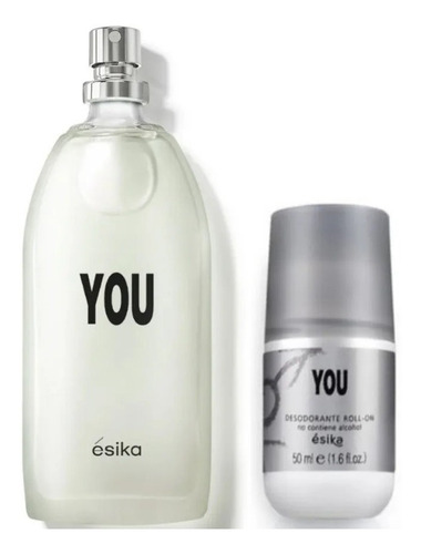 Perfume You Unisex 100 Ml Esika + Roll On Desodorante Regalo