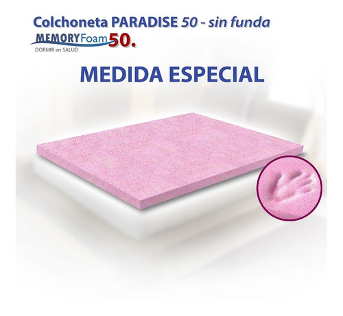 Colchoneta De Memory Foam 50kg Medida Especial