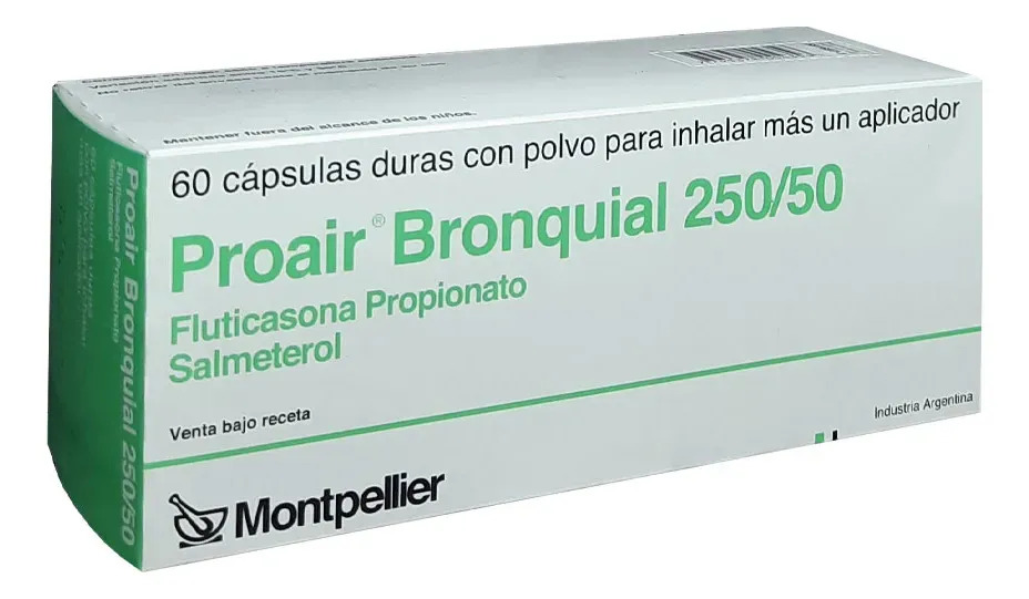 Proair Bronquial 250 Mcg/50 Mcg Cáps. Para Inhal., 60 Cápsulas + Aplicador