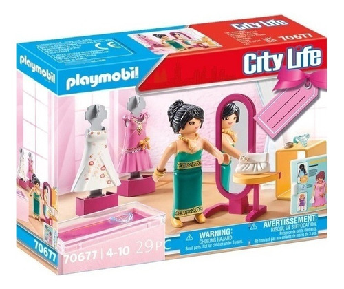 Playset Playmobil City Life Tienda De Moda Festiva Tut Tutti