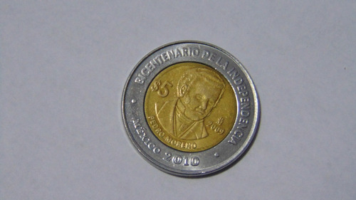 Moneda $5 Pedro Moreno 