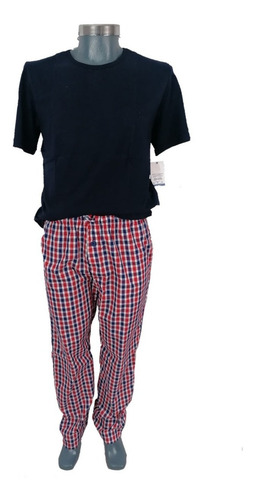 Pijama Clasica Caballero Yale Set De 2 Pzs Pantalon Playera