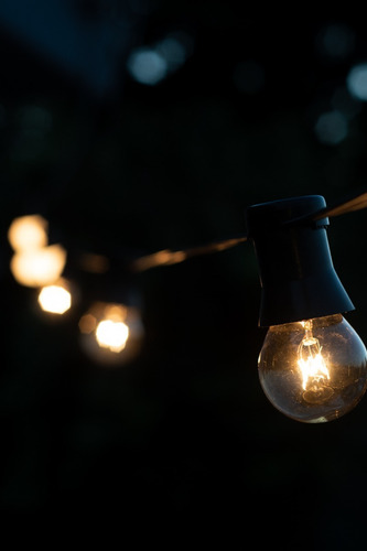 Imagen 2 de 10 de 10mts Guirnalda De Luces Para Exterior Vintage C/ Focos