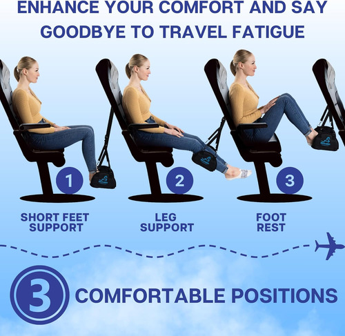 Reposapiés Para Avión | Hamaca De Pies Para Viajes En Avión