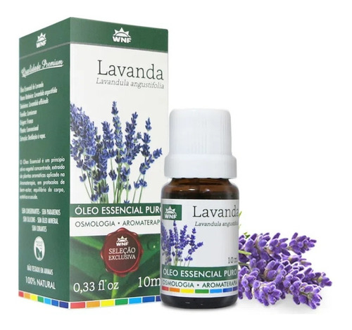 Óleo Essencial Lavanda Francesa 10ml Wnf Pura Aromaterapia