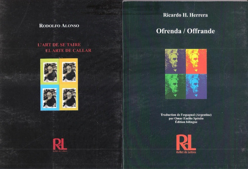 Lote Poesía Argentina Bilingüe, Francés, Rodolfo Alonso