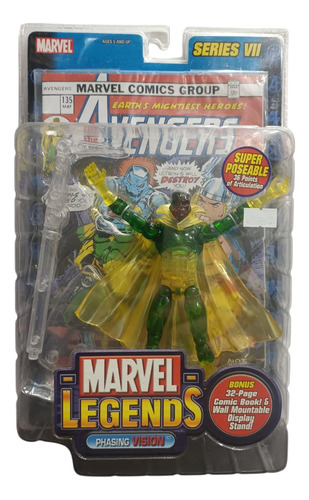 Phasing Vision Con Comic Serie 7 Marvel Legends Toy Biz