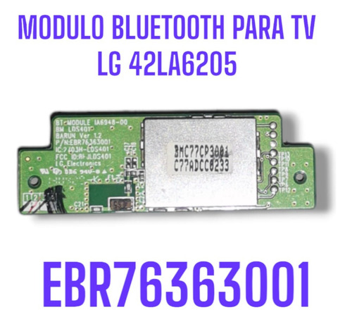 Modulo Bluetooth Ebr76363001 Para Tv LG 42la6205