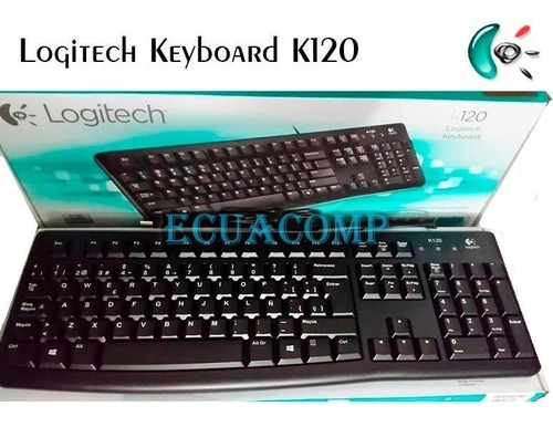 Imagen 4 de 5 de Teclado Logitech En Español K120 Usb Negro Plano Silencioso
