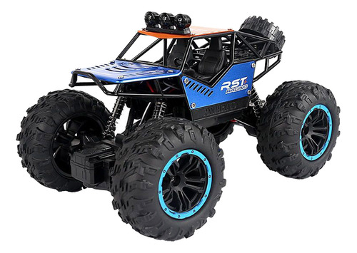 Carro Rc Azul De Alta Velocidade - Veículo Off-road Em Escal