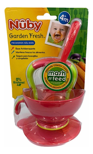 Nuby Machacador De Papillas Para Bebé Calienta Muele