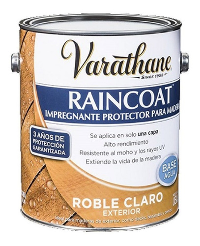 Impregnante Protector Para Madera Varathane Roble Claro