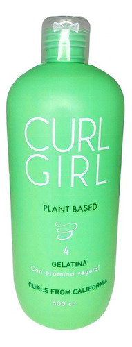 Curl Girl Gelatina Plant Based Proteina Vegetal Pelo X500cc