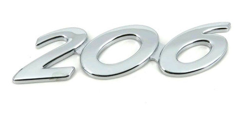 Logo Emblema Para Peugeot 206 9.3x2.6cm Plástico
