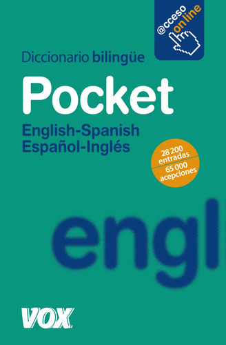 Libro Diccionario Ingles Español Pocket De Vvaa Vox