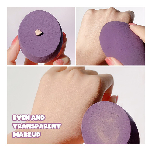 Esponjas Para Maquillaje 4 Pzs Bases Polvos Uso Seco Humedo