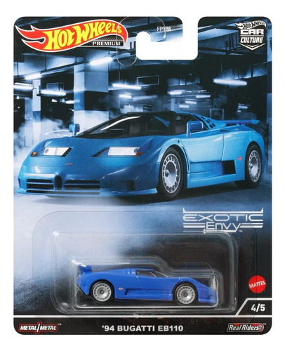 Hot Wheels Car Culture Exotic Envy 94 Bugatti Eb110 Azul