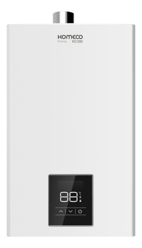 Aquecedor De Água a Gás Komeco Ko 21 D Prime Branco 21 Litros Digital Gás GLP Com Módulo Wi Fi E Kit Ligação