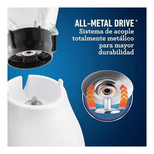 Licuadora Oster Blstkagwrd 1.5l Vidrio.