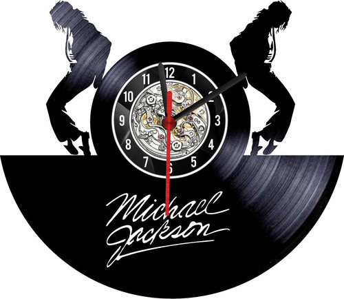 Reloj En Disco Lp/ Vinyl Clock Michael Jackson Pop Music