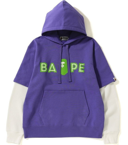 Sudadera Bape Layered Mad Face Hoodie Glow In The Dark