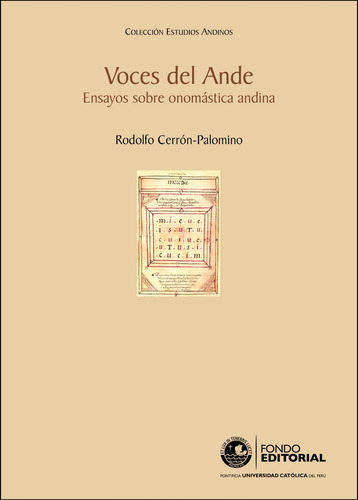 Voces Del Ande - Rodolfo Cerrón-palomino