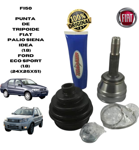 Punta De Tripoide Fiat Palio Siena Idea Y Ford Eco Sport 1.8