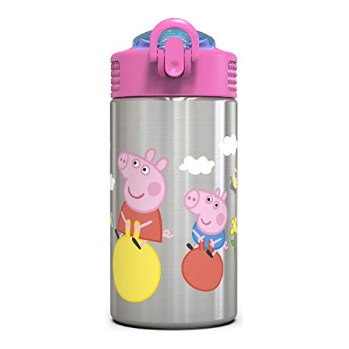 Peppa Pig Botella De Agua Niños De Acero Inoxidable De...