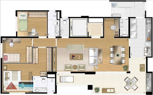 Imagem 23 de 23 de Apartamento Com 3 Dormitórios À Venda, 132 M² Por R$ 1.200.000,00 - Jardim Marajoara - São Paulo/sp - Ap6128
