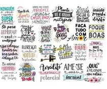 Comprar Kit Arquivos Digitais Lettering Frases Motivacionais Png