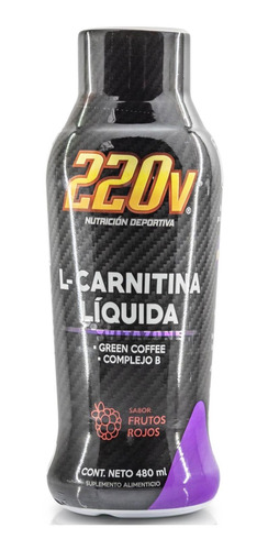 Carnitina Líquida Green Coffee 480 Ml Frutos Rojos Solanum