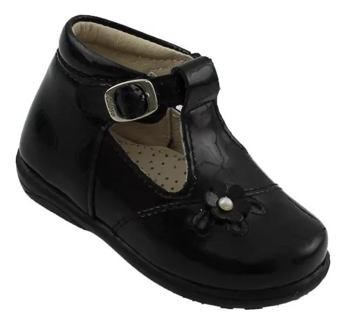 Zapato Niña Escolar Casual Coloso 987 Charol Negro 14.5 A 17