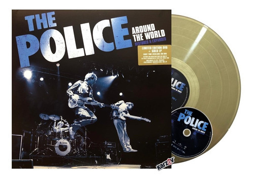 The Police Around The World Vinilo Gold + Dvd Nuevo Sellado Versión del álbum Edición limitada