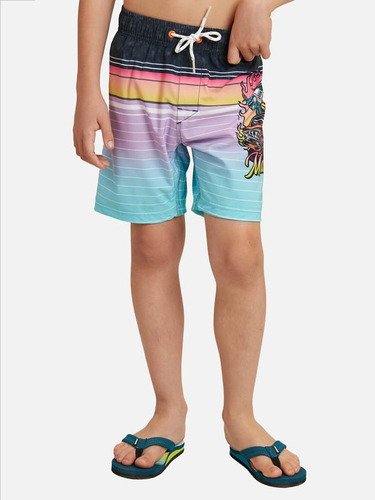Traje De Baño Stretch Sunset In Waves Multicolor Kids Maui A